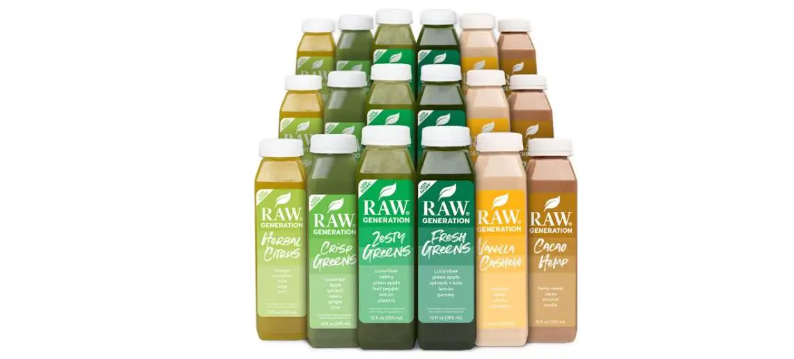 Raw Generation Juices + Smoothies 3 Day Lower Sugar Juice Cleanse Instructions