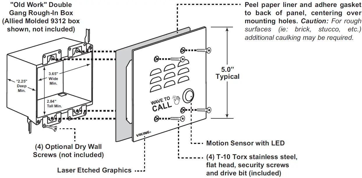 VIKING 32TF-IP Touch-Free VoIP Entry Phones 02