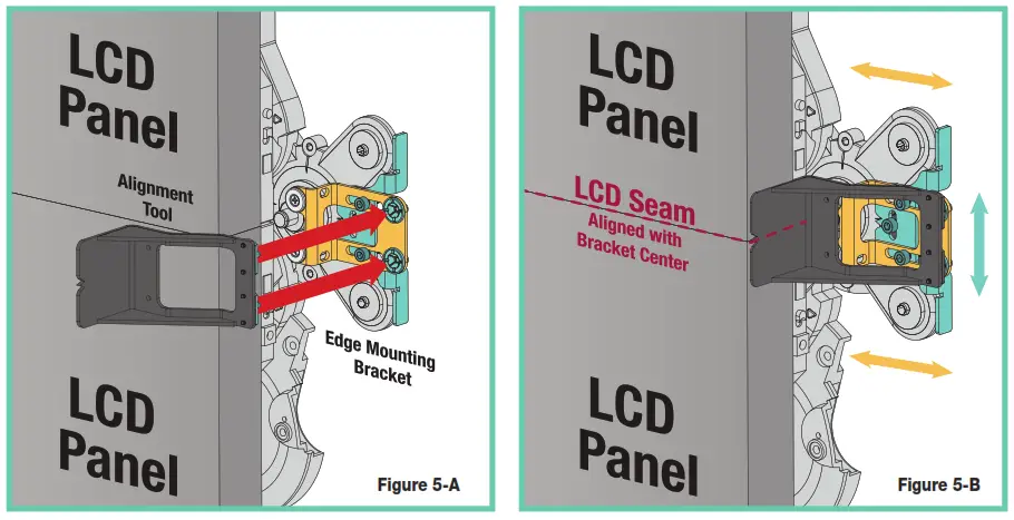 BARCO UNI-0005 55 Inch Bezel-less Tiled LCD Video Wall Platform - Adjusting SmartTrim Brackets