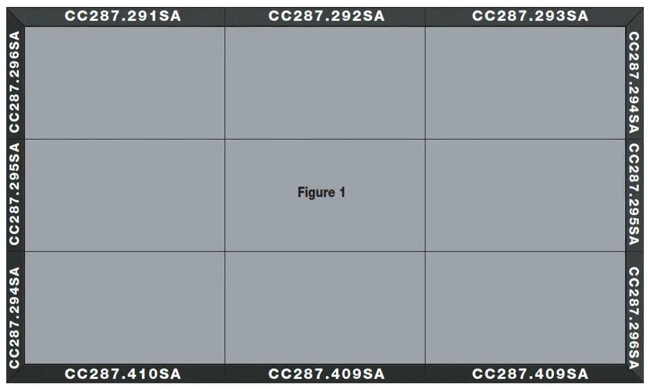 BARCO UNI-0005 55 Inch Bezel-less Tiled LCD Video Wall Platform - SmartTrim Panel Map