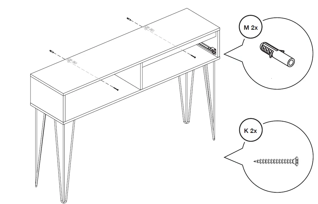 VonHaus-3000420-Grey-and-Gold-Console-Table-with-Hairpin-Legs-9