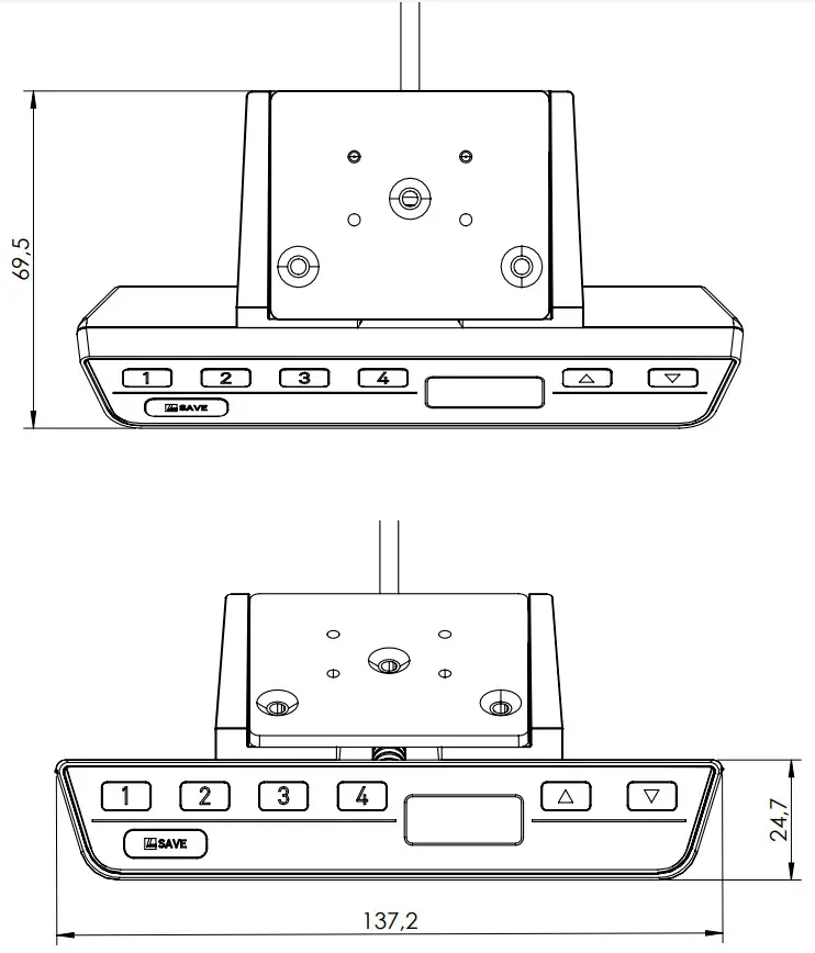 LOGICDATA CBIclassic C Hand Switches - DIMENSIONS