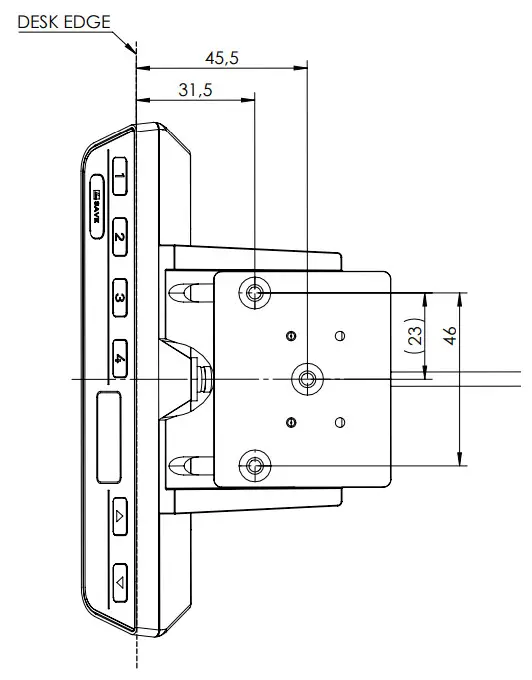 LOGICDATA CBIclassic C Hand Switches - DRILLING TEMPLATE