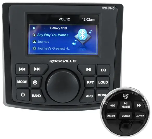 ROCKVILLE-RGHR51-5-Zone-Single-Din-Marine-Receiver-with-Bluetooth-PRODUCT