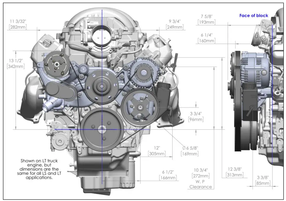 20-180BK Complete Holley Mid Mount Accessory Drive Kit - 19