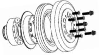 20-180BK Complete Holley Mid Mount Accessory Drive Kit - Hardware 5