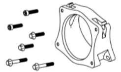 20-180BK Complete Holley Mid Mount Accessory Drive Kit - Hardware