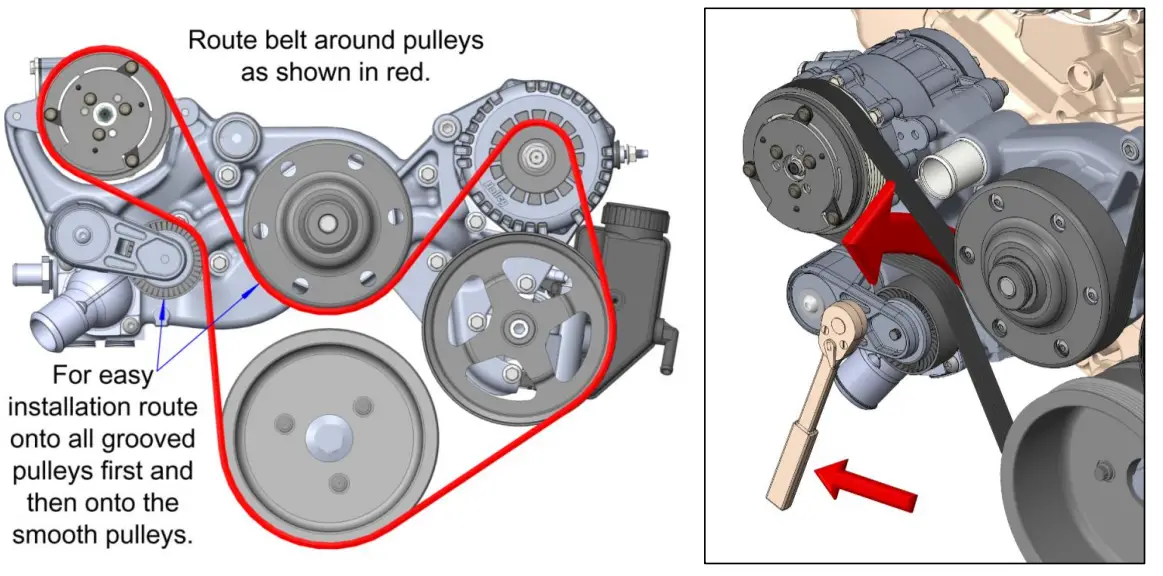 20-180BK Complete Holley Mid Mount Accessory Drive Kit - fig 2