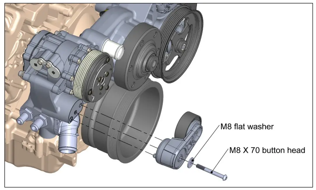 20-180BK Complete Holley Mid Mount Accessory Drive Kit - fig 3