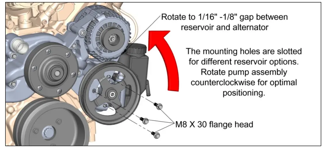 20-180BK Complete Holley Mid Mount Accessory Drive Kit - fig 6