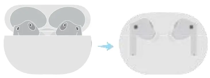 Charging the earphones