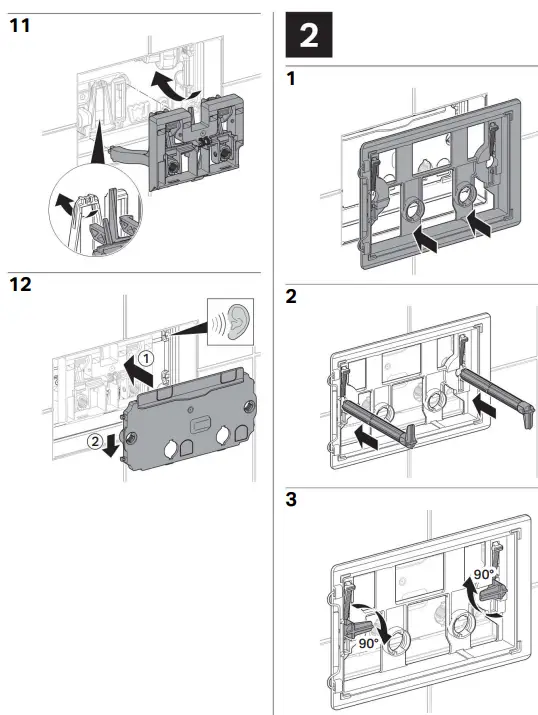 GEBERIT Omega20, Omega30 Plates for Wall Hung-fig4