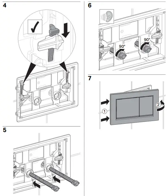 GEBERIT Omega20, Omega30 Plates for Wall Hung-fig5