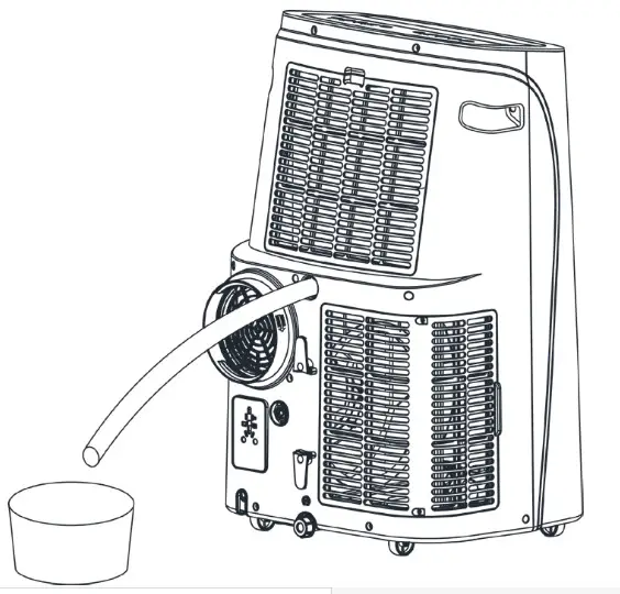 EREONIC Portable Air Conditioner - Connect the drainage pipe to the bucket