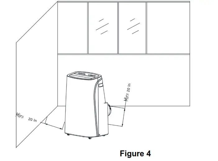 EREONIC Portable Air Conditioner - Install the window sealing plate assembly