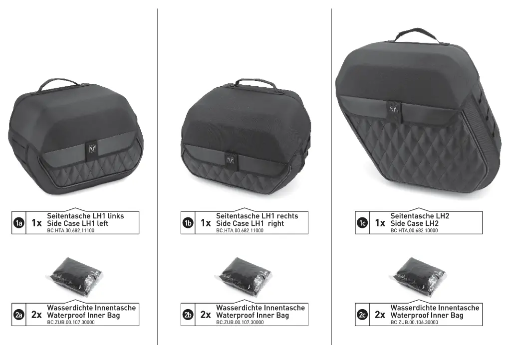 SW MOTECH BC HTA 18 68221000 Legend Gear Side Bag System - fig 6