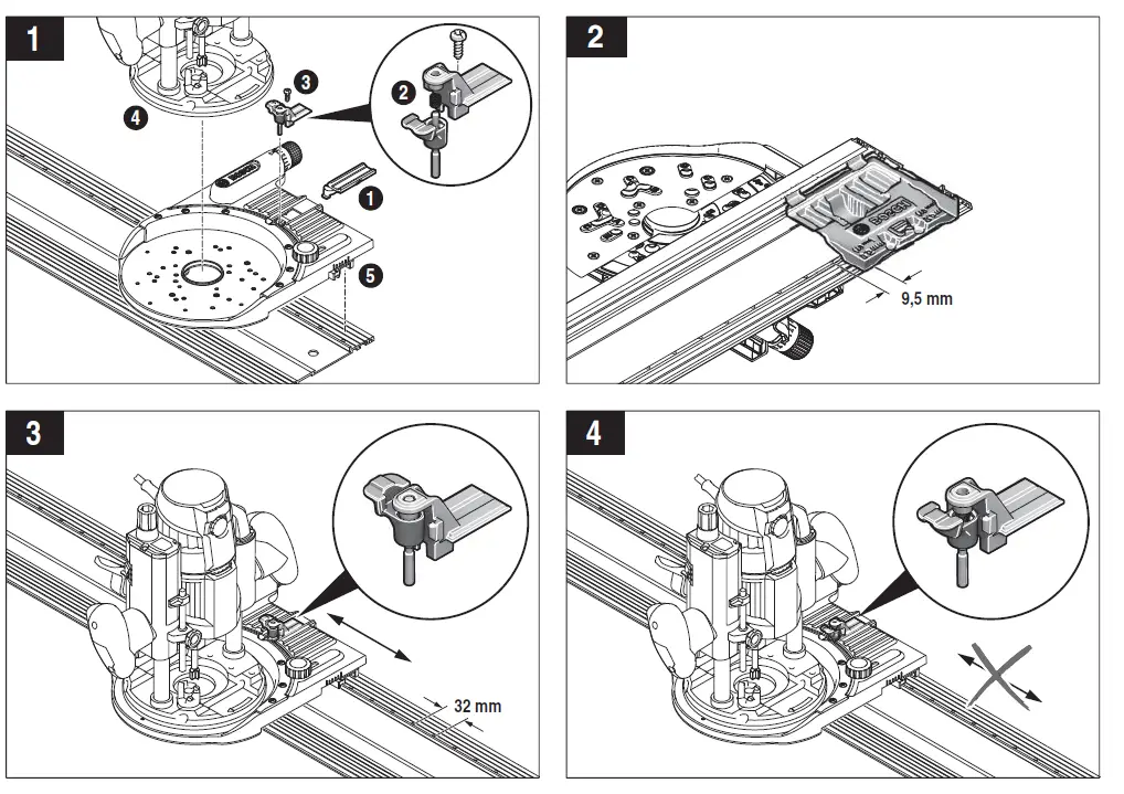 BOSCH OFA 32 Router Guiderail System FIG (3)