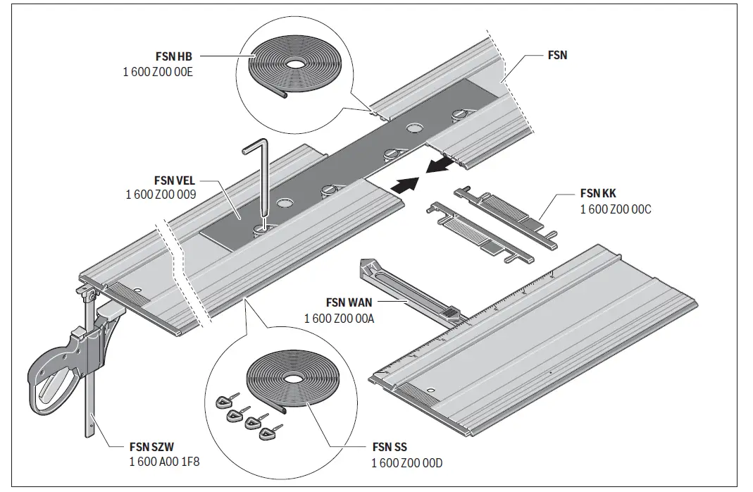 BOSCH OFA 32 Router Guiderail System FIG (7)