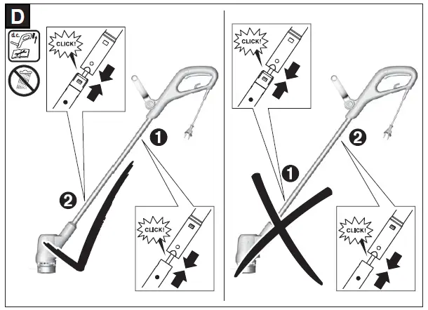 BOSCH EasyGrassCut Electric Grass Trimmer Instruction fig 17