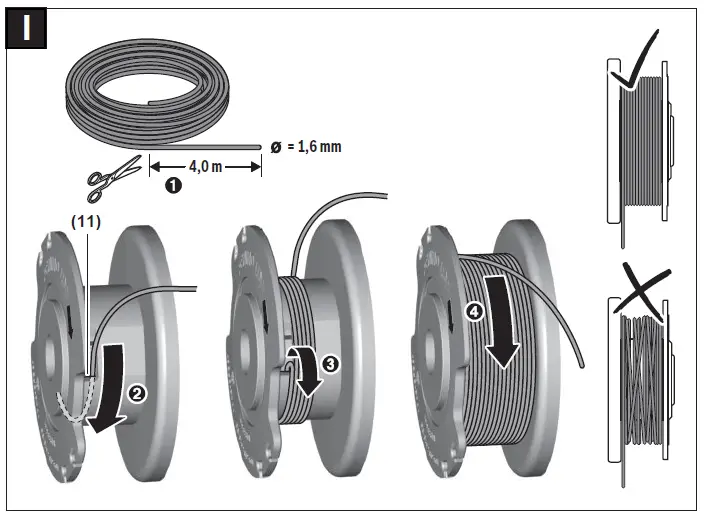 BOSCH EasyGrassCut Electric Grass Trimmer Instruction fig 22