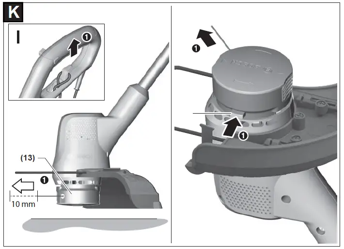 BOSCH EasyGrassCut Electric Grass Trimmer Instruction fig 24