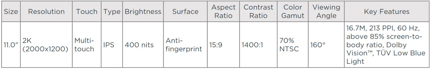 Lenovo Tab P11 5G Versatile and Vntertaining 5G tablet - table