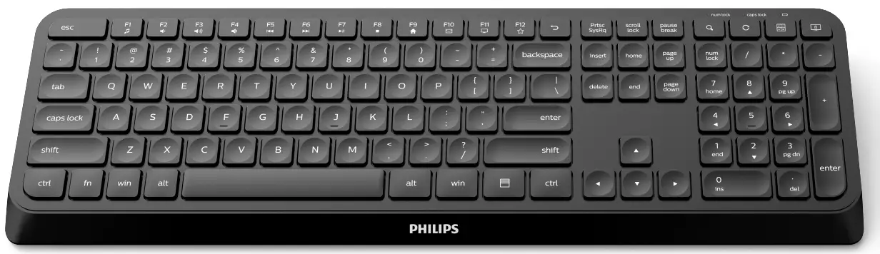 PHILIPS SPK6307B Wireless Combo Keyboard