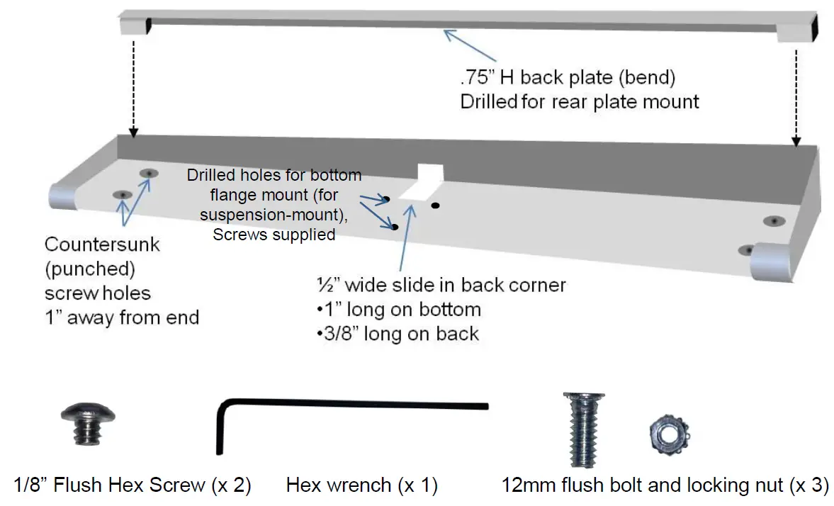 TOA WB-AM1BWC AM Wall Ceiling Mounting Bracket 1