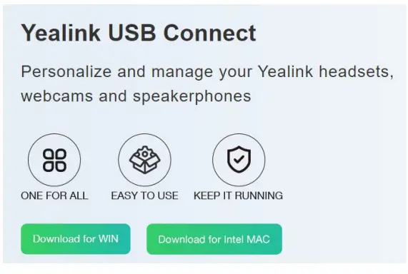 Yealink USB Connect Software Getting Started