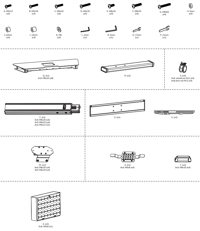Neomounts FL50S 825BL1 Select Floor Stand-fig1