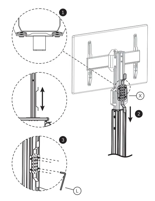 Neomounts FL50S 825BL1 Select Floor Stand-fig15