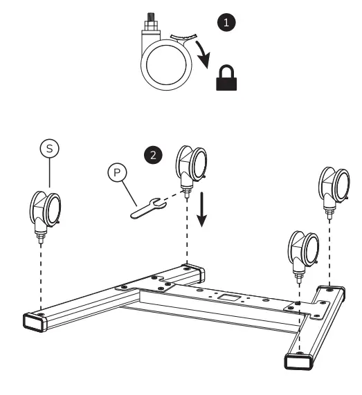Neomounts FL50S 825BL1 Select Floor Stand-fig3
