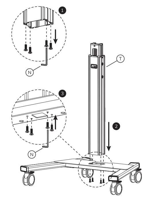 Neomounts FL50S 825BL1 Select Floor Stand-fig5