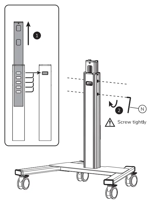 Neomounts FL50S 825BL1 Select Floor Stand-fig6