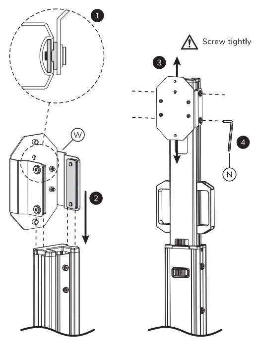 Neomounts FL50S 825BL1 Select Floor Stand-fig8