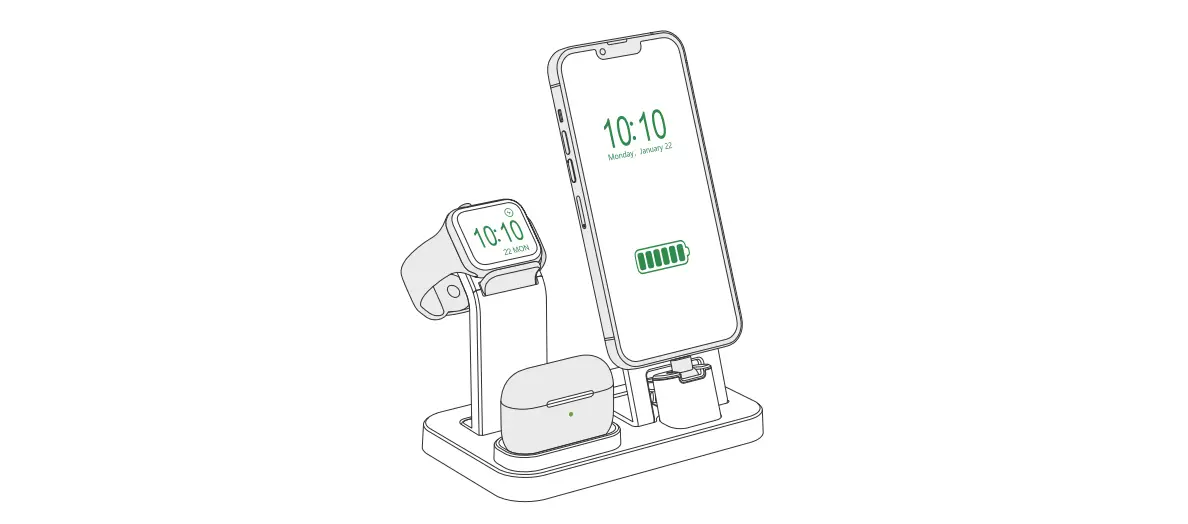 Chargers A9-rjr-b 3 In 1 Charging Station User Manual Chargers A9-rjr-b 3 In 1 Charging Station User Manual