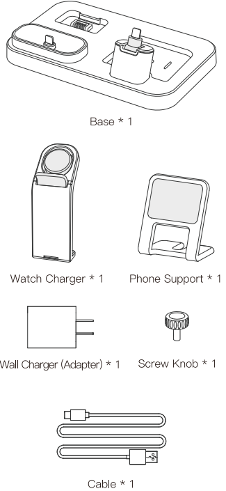 Chargers A9-RJR-B 3 In 1 Charging Station-fig2