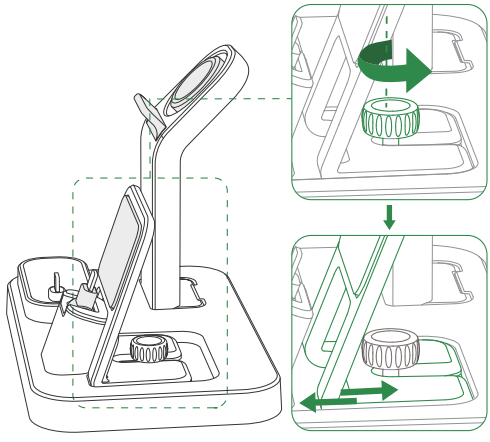 Chargers A9-RJR-B 3 In 1 Charging Station-fig8