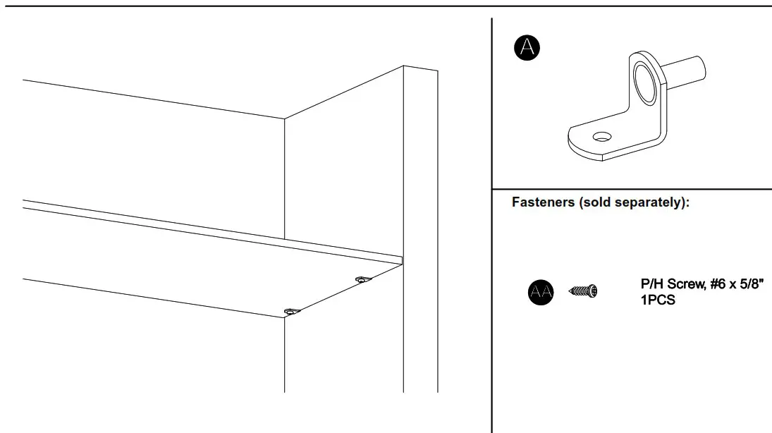 PROJECT SOURCE 32788NKHLG Nickel Shelf Bracket - 1