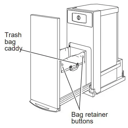 GE APPLIANCES UCG1500 Series 15 Inch Built-In Compactors Instruction Manual - INSTALLATION OF THE TRASH BAG CADDY