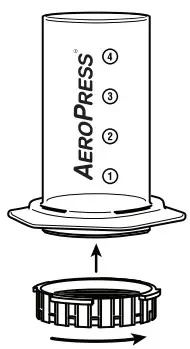 AEROPRESS Hod and Cold Brew Coffee Maker - Twist filter cap