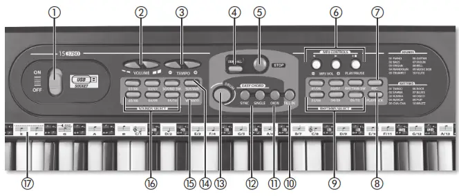BONTEMPI 15 3780 Digital Keyboard - 1