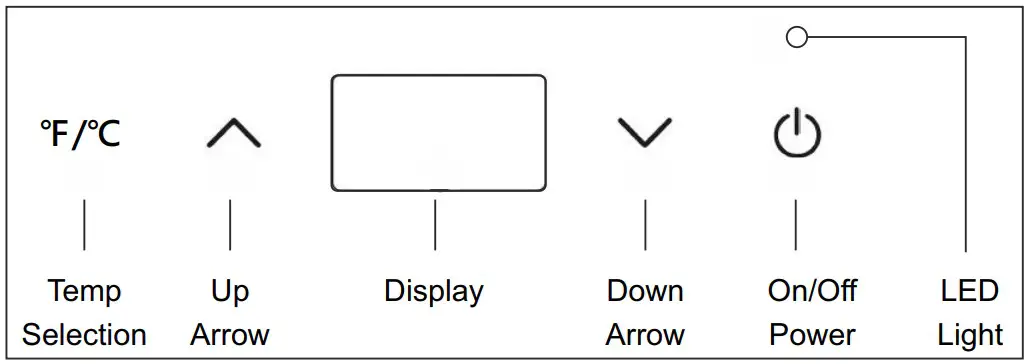 EQUATOR WR 001 Single Bottle Chiller - Control Panel