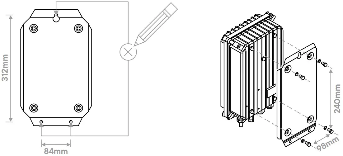 Fixing and dimensions