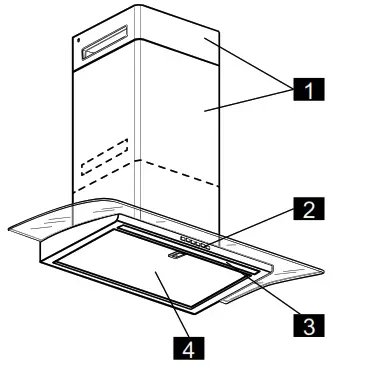 IKEA BALANSERAD Wall Mounted Extractor Hood - 3