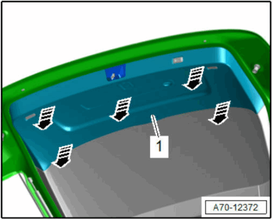 VOLKSWAGEN Rear Lid Lower Trim Panel - fig 1