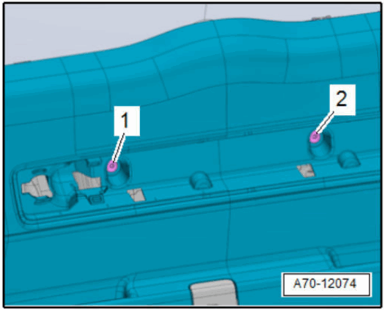 VOLKSWAGEN Rear Lid Lower Trim Panel - fig