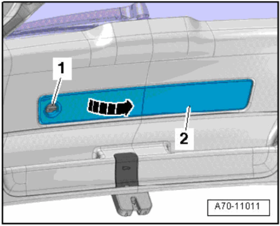 VOLKSWAGEN Rear Lid Lower Trim Panel