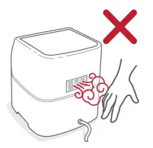 COSORI Premium 5.8 Quart Air Fryer CP158 AF - touch hot surfaces 3