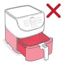 COSORI Premium 5.8 Quart Air Fryer CP158 AF - touch hot surfaces